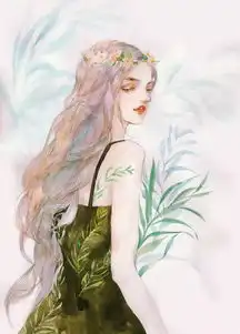 水彩美人图,掀起一股清新亮丽的头像风