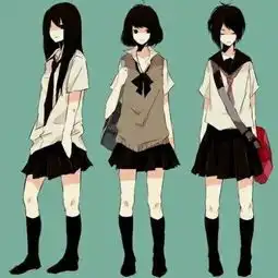 闺蜜三人qq头像,动漫