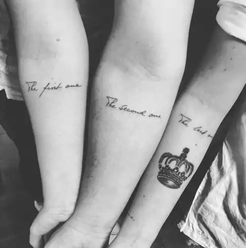  情侣纹身家人纹身原来可以这么小清新好女孩坏女孩都想来一打