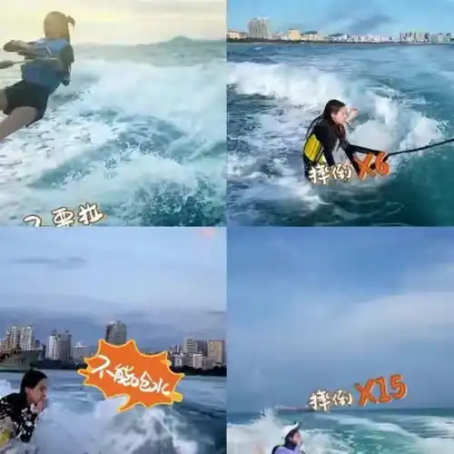  6对夫妻玩冲浪杜江霍思燕甜蜜,黄圣依意外翻车,羡慕木村夫妇