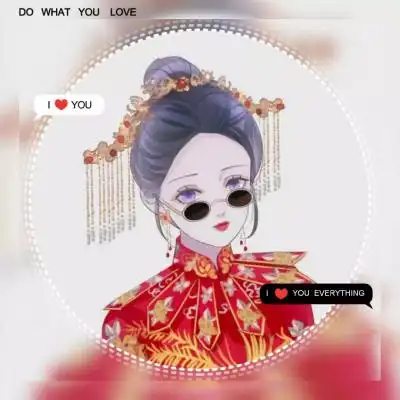  一左一右比较独特的创意最美情侣头像动漫图片