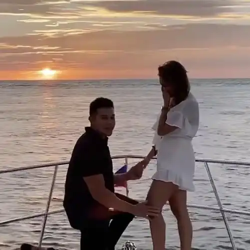  夕阳下求婚,这样的爱情我羡慕了