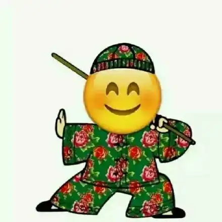  emoji红绿大棉袄练武表情包