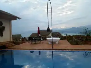  湖南郴州资兴东江湖逸景营地私密浪漫情侣别墅露台餐七夕情人节套餐