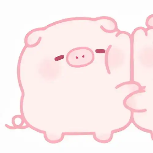  可爱物语猪猪头像背景图