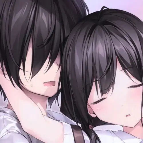  情侣头像就当月亮失约了