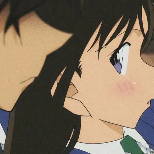  柯南情头柯南情侣头像对太喜欢的人,我们都会有沟通障碍