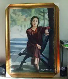  我们戴久了面具等摘下面具时却发现我们的脸早就跟面具一样了给别人画的婚纱,情侣油画肖像