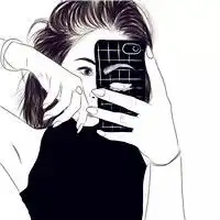  爱情是两个人的,暖心成对卡通情侣头两张的