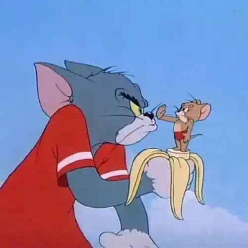  这猫和老鼠是情侣头像吗