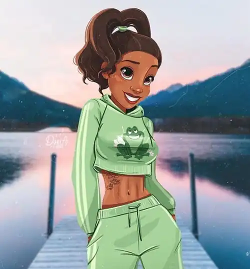  穿潮装的迪士尼公主,爱丽丝清新可爱,茉莉公主是运动少女