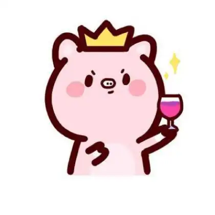  2020可爱卡通小猪头像情侣图片一人一张快乐的粉色小猪