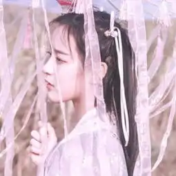  古风女生真人头像图片红衣白衣唯美古风头像