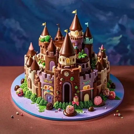  巧克力城堡蛋糕味觉与视觉的极致融合体验,带你开启甜蜜之旅