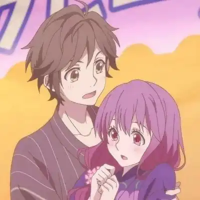  甜蜜情侣头像一组两张动漫,相爱其实是真心的