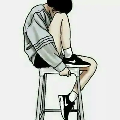  卡通情侣头像简单干净大方我们之间的激情i