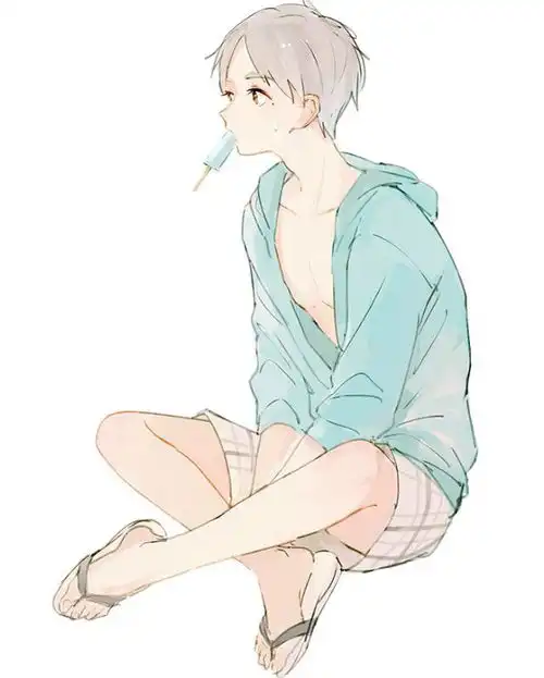  请问有没有森系动漫男生的高清头像,画风简约一点,类似于下面这张图