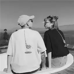  2018霸气黑白情侣头像一对一男一女强求的结果都不是好结果