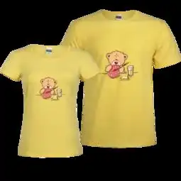  创意礼物可爱小熊修身情侣装纯棉t恤