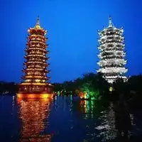  广西日月双塔高清头像图片