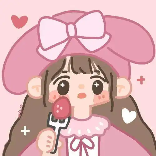  卡通头像萌萌哒的男生女生头像可以和姐妹情侣一起换哦