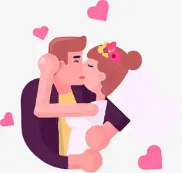  亲吻情人节年轻的情侣结婚求婚手绘插画矢量卡通图片素材其他格式下载其他大全