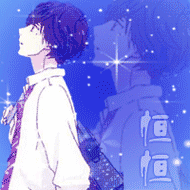  求ps大神帮做一对炫舞重影头像素材自带男刻字煜女刻字倩