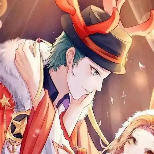  情侣头像敲可爱的圣诞情侣头像