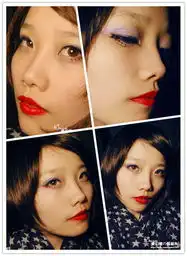  性感媚紫红唇情人节别样风情