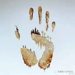 啡插画花一个下午茶的时间用咖啡画画