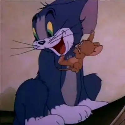  杰瑞汤姆情侣头像一人一张猫和老鼠情侣头像一对