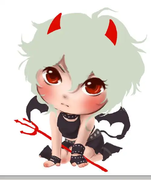  ps鼠绘q版小恶魔