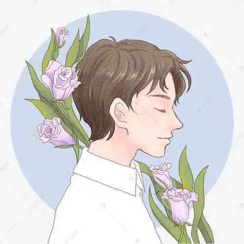  520情侣头像手绘清新男生素材图片免费下载千库网