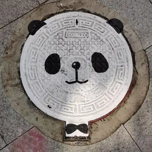  井盖变景盖,萌萌哒哈市这所省重点高中一大波创意井盖画来袭