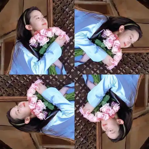 刘亦菲捧花头像为什么突然火了神仙姐姐秒变锦鲤