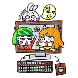 头像壁纸卡通q版手绘闺蜜堆糖,美好生活研究所