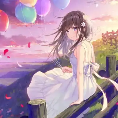  唐崎夜雨唯美二次元萝莉头像