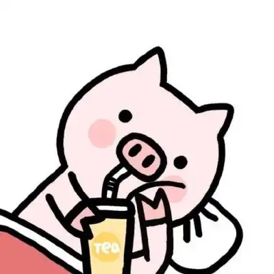  2019猪年最火微信头像卡通猪情侣头像一男一女