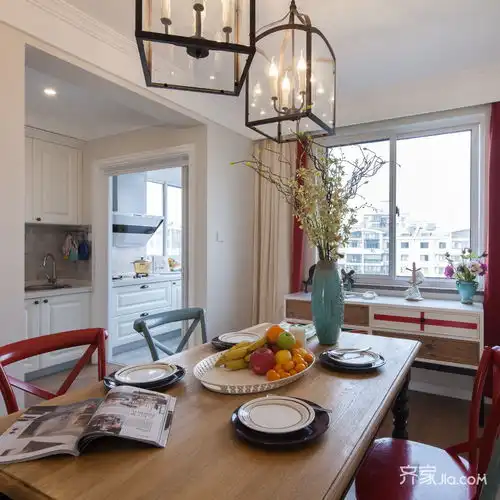  深圳美式装修案例效果图,深圳美式装修设计案例图片齐家装修网