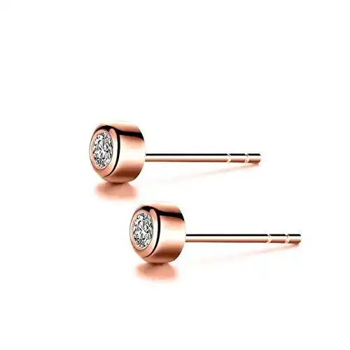  zocai佐卡伊简约款波点时尚钻石耳钉三色可选送女友e00854r供应商直送