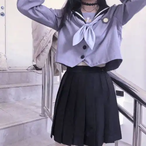 有哪些好看的汉服和jk制服在一起的情头呀,和闺蜜的,还有情侣名呦
