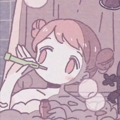 高清一人一半的动漫可爱情头简单图片