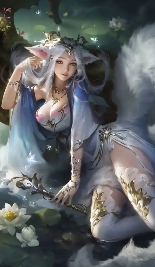  手机壁纸,古典动漫美女好美