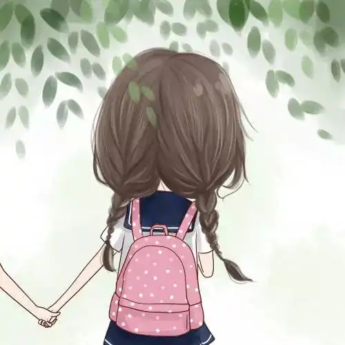  情侣头像我们在一起过着幸福的小日子