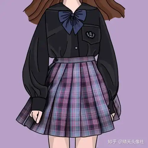  有哪些漫画风的jk女生头像吗