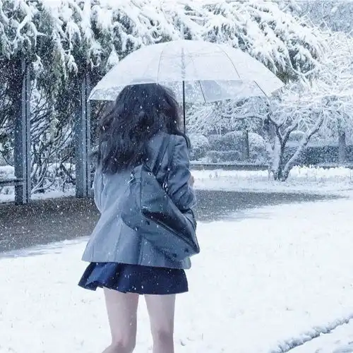 冬日女生头像