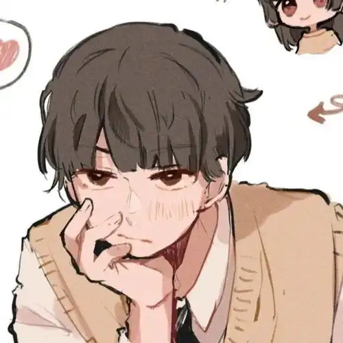  唯美小清新情侣头像与你相爱时我清白又勇敢