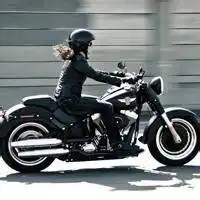  霸气摩托车图片女背影微信头像图片大全