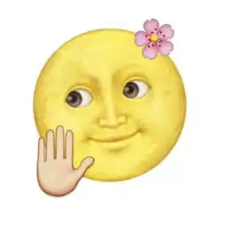  有那种emoji的黑月亮和黄月亮的大图么搞怪的也可以不要带字