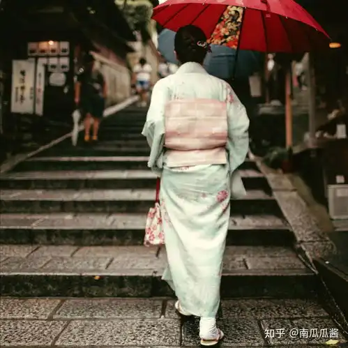  和服背影小姐姐